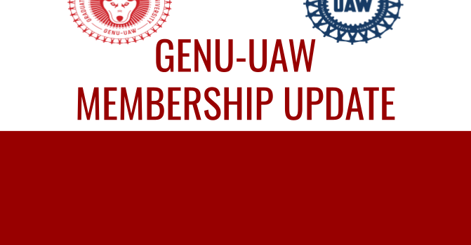 GENU-UAW – A Statement of Solidarity from Your Union OC GENU-UAW – A Statement of Solidarity from Your Union OC