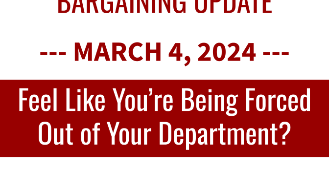 Feel Like You’re Being Forced Out of Your Department? Feel Like You’re Being Forced Out of Your Department?